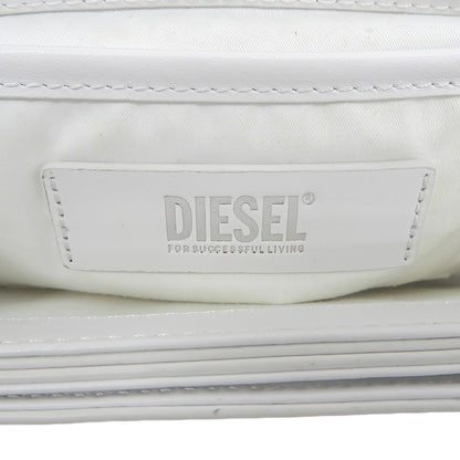 DIESEL ディーゼル 1DR M ロゴ金具 ショルダーバッグ レディース ホワイト X09568 PR818 ショルダーバッグ