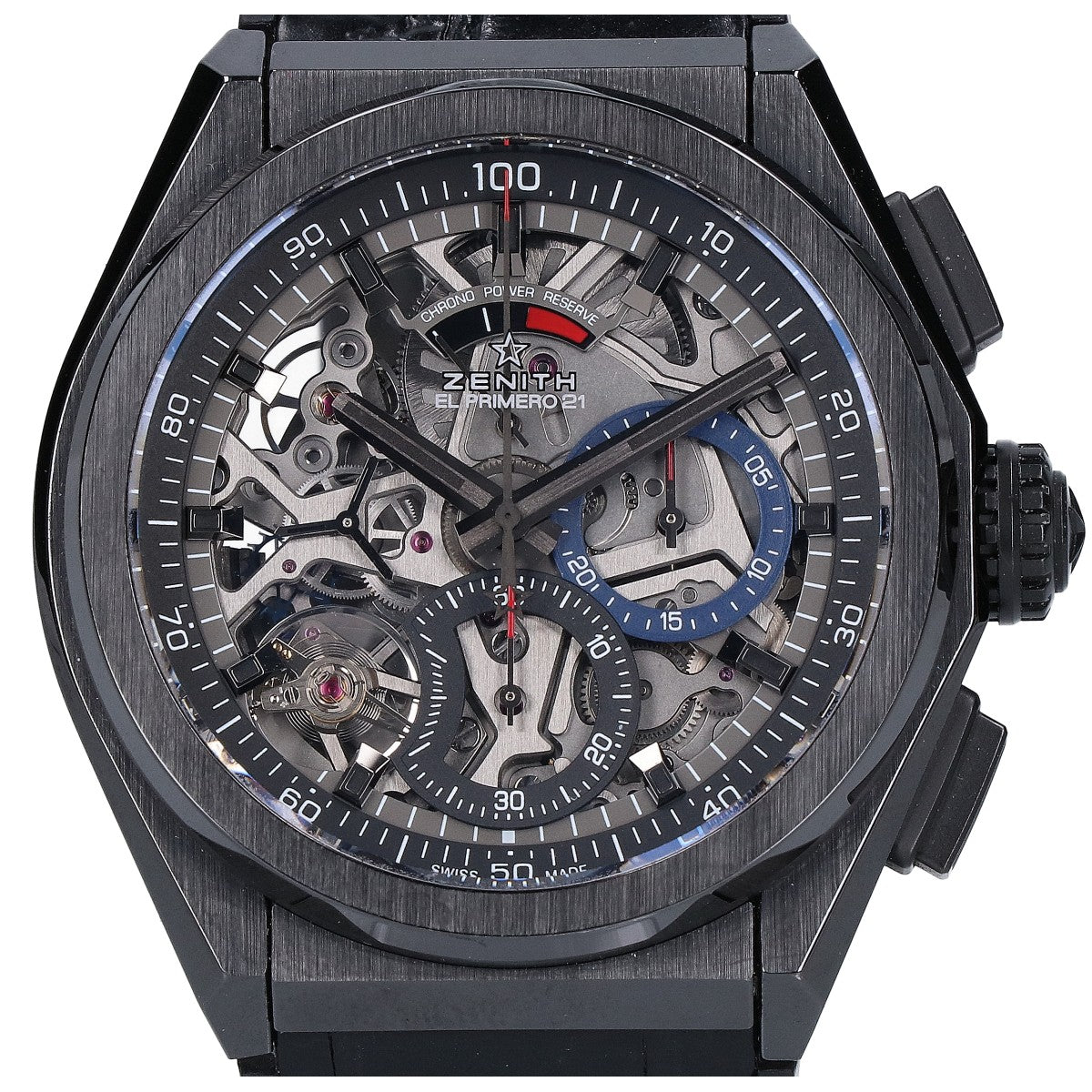ZENITH ゼニス 美品 49.9000.9004 Defy El Primero 21 デファイ エル プリメロ21 クロノグラフ 自動巻き 腕時計