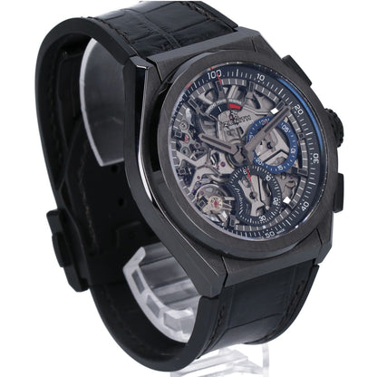ZENITH ゼニス 美品 49.9000.9004 Defy El Primero 21 デファイ エル プリメロ21 クロノグラフ 自動巻き 腕時計