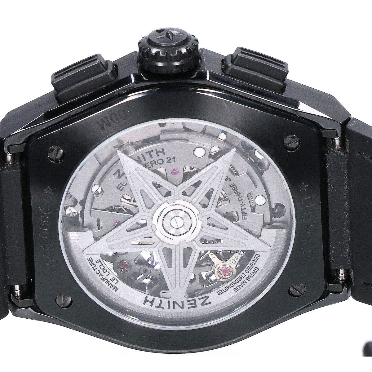 ZENITH ゼニス 美品 49.9000.9004 Defy El Primero 21 デファイ エル プリメロ21 クロノグラフ 自動巻き 腕時計