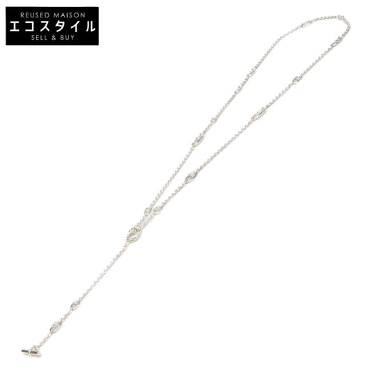 HERMES エルメス 新品同様 Ag925 シェーヌダンクル ファランドール 120cm ネックレス