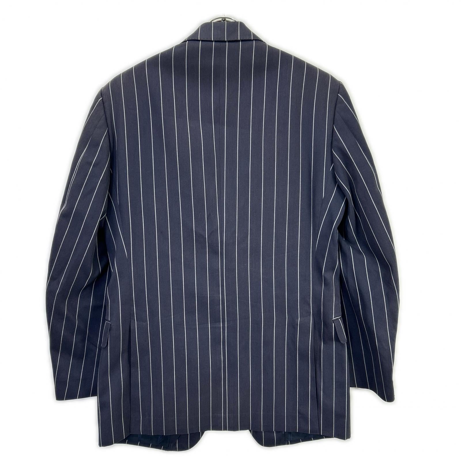Ermenegildo Zegna エルメネジルドゼニア TRAVEL ネイビー ストライプ2Bジャケット ジャケット