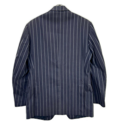 Ermenegildo Zegna エルメネジルドゼニア TRAVEL ネイビー ストライプ2Bジャケット ジャケット