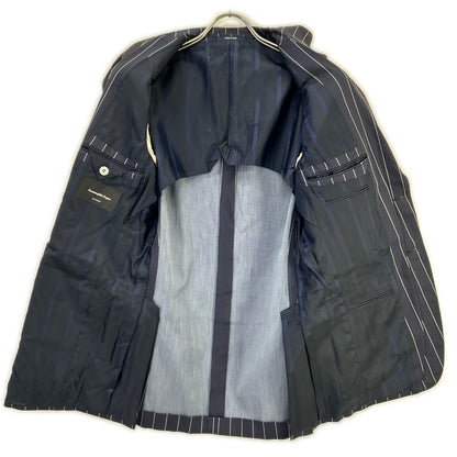 Ermenegildo Zegna エルメネジルドゼニア TRAVEL ネイビー ストライプ2Bジャケット ジャケット