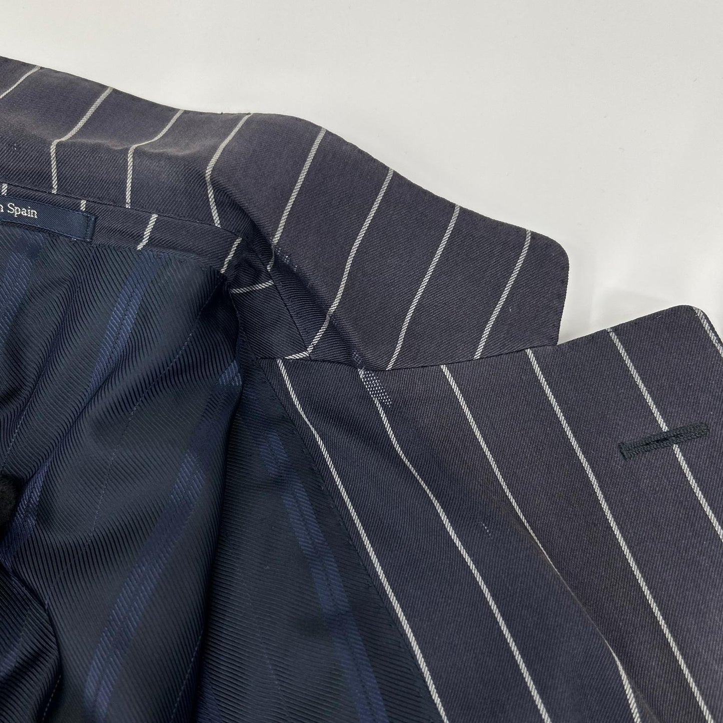 Ermenegildo Zegna エルメネジルドゼニア TRAVEL ネイビー ストライプ2Bジャケット ジャケット