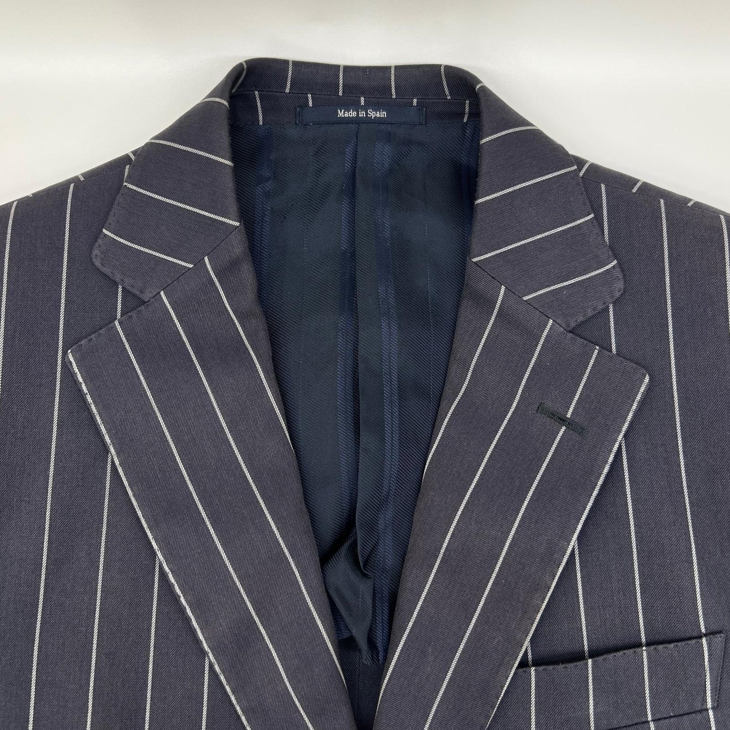 Ermenegildo Zegna エルメネジルドゼニア TRAVEL ネイビー ストライプ2Bジャケット ジャケット