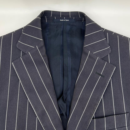 Ermenegildo Zegna エルメネジルドゼニア TRAVEL ネイビー ストライプ2Bジャケット ジャケット