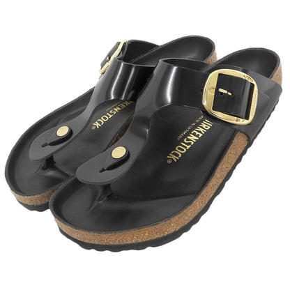 BIRKEN STOCK ビルケンシュトック 美品 Gizeh Big Buckle / ギゼ ビッグバックルサンダル シューズ メンズ 黒 ブラック 39 シューズ