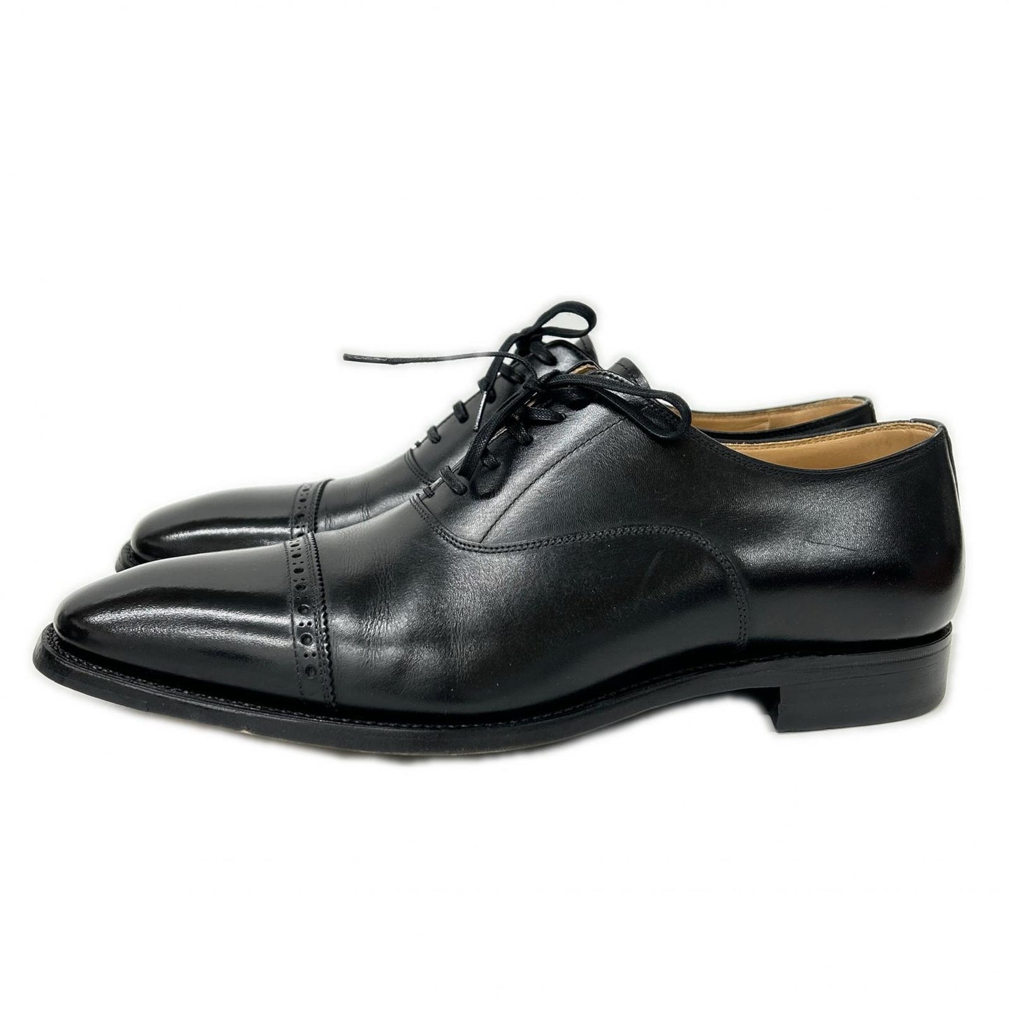 SCOTCH GRAIN スコッチグレイン 【美品】948 インペリアルブラックII パンチドキャップトゥ シューズ シューズ