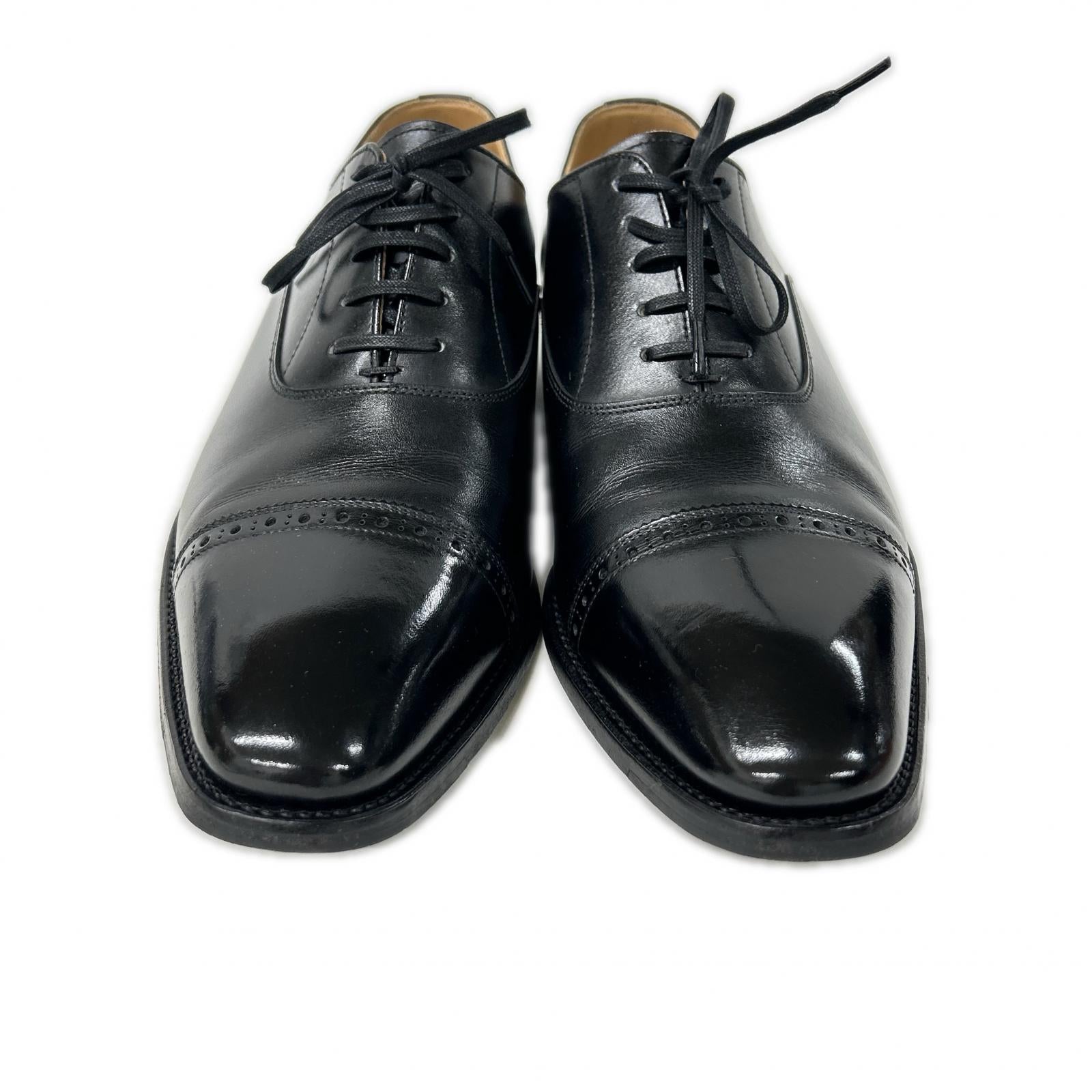SCOTCH GRAIN スコッチグレイン 【美品】948 インペリアルブラックII パンチドキャップトゥ シューズ シューズ