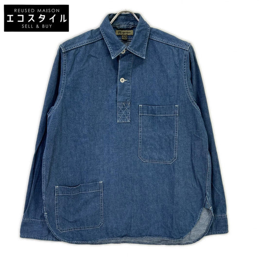 NIGEL CABOURN ナイジェルケーボン 8020010006 P.O.H. NAVALプールオーバーデニムシャツ トップス