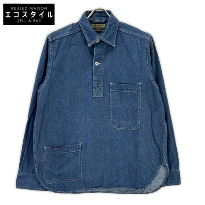 NIGEL CABOURN ナイジェルケーボン 8020010006 P.O.H. NAVALプールオーバーデニムシャツ トップス