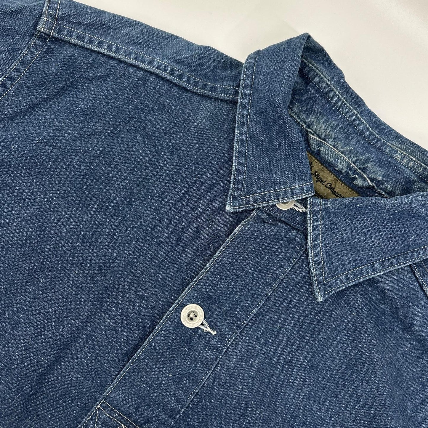 NIGEL CABOURN ナイジェルケーボン 8020010006 P.O.H. NAVALプールオーバーデニムシャツ トップス