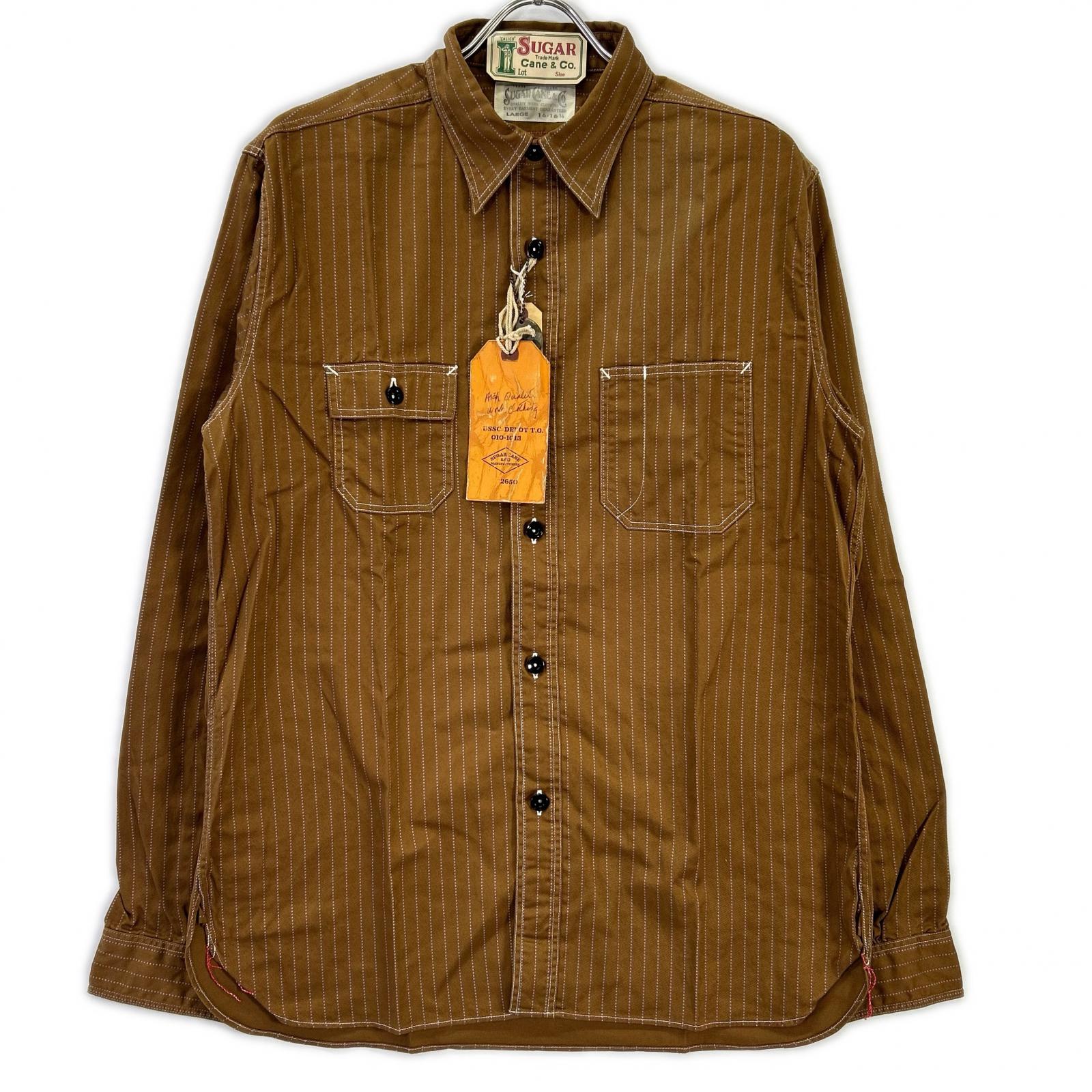 SUGAR CANE シュガーケーン SC28516 8.5oz.STRIPE WORK SHIRT トップス