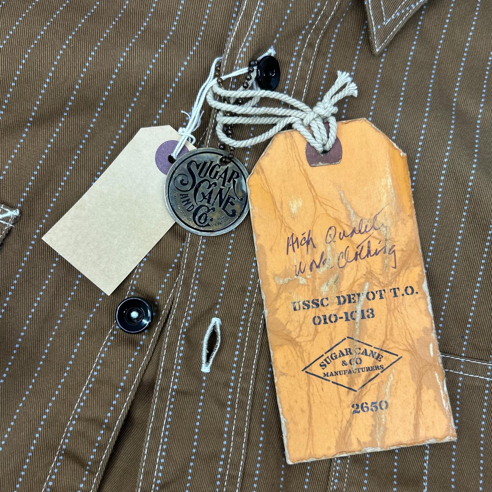SUGAR CANE シュガーケーン SC28516 8.5oz.STRIPE WORK SHIRT トップス