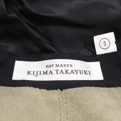 KIJIMATAKAYUKI キジマタカユキ 【新品】182705-35 ゴートスエード キャスケット 帽子