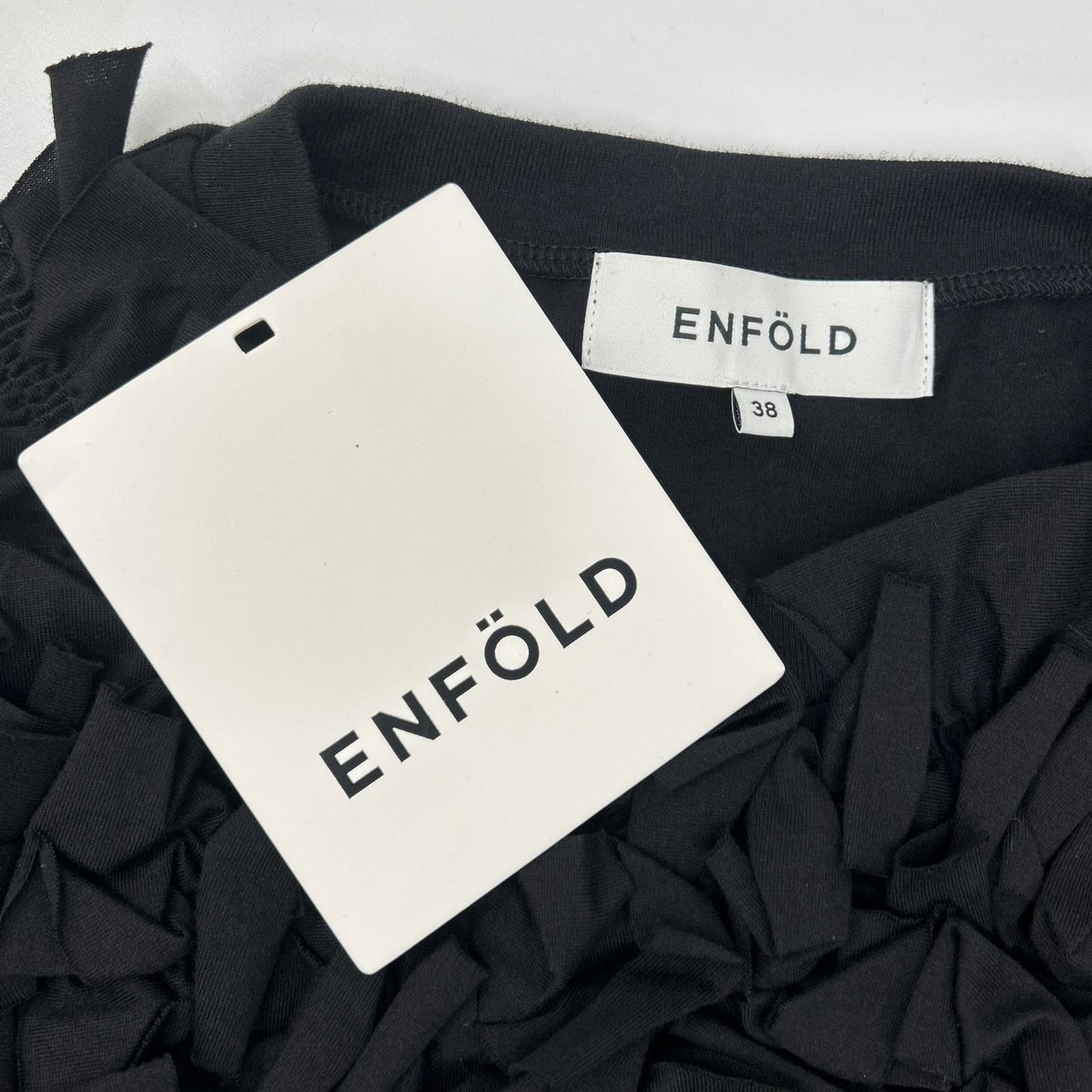 ENFOLD エンフォルド 300JS280-2331 ブラック ALIEN SKIN T-SHIRT トップス