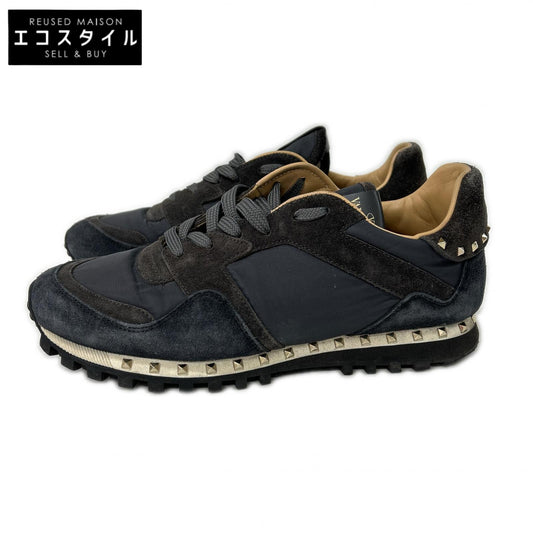 Valentino Garavani ヴァレンティノガラヴァーニ TL952Y0 ロックスタッズ スエード/ナイロン ローカット スニーカー シューズ