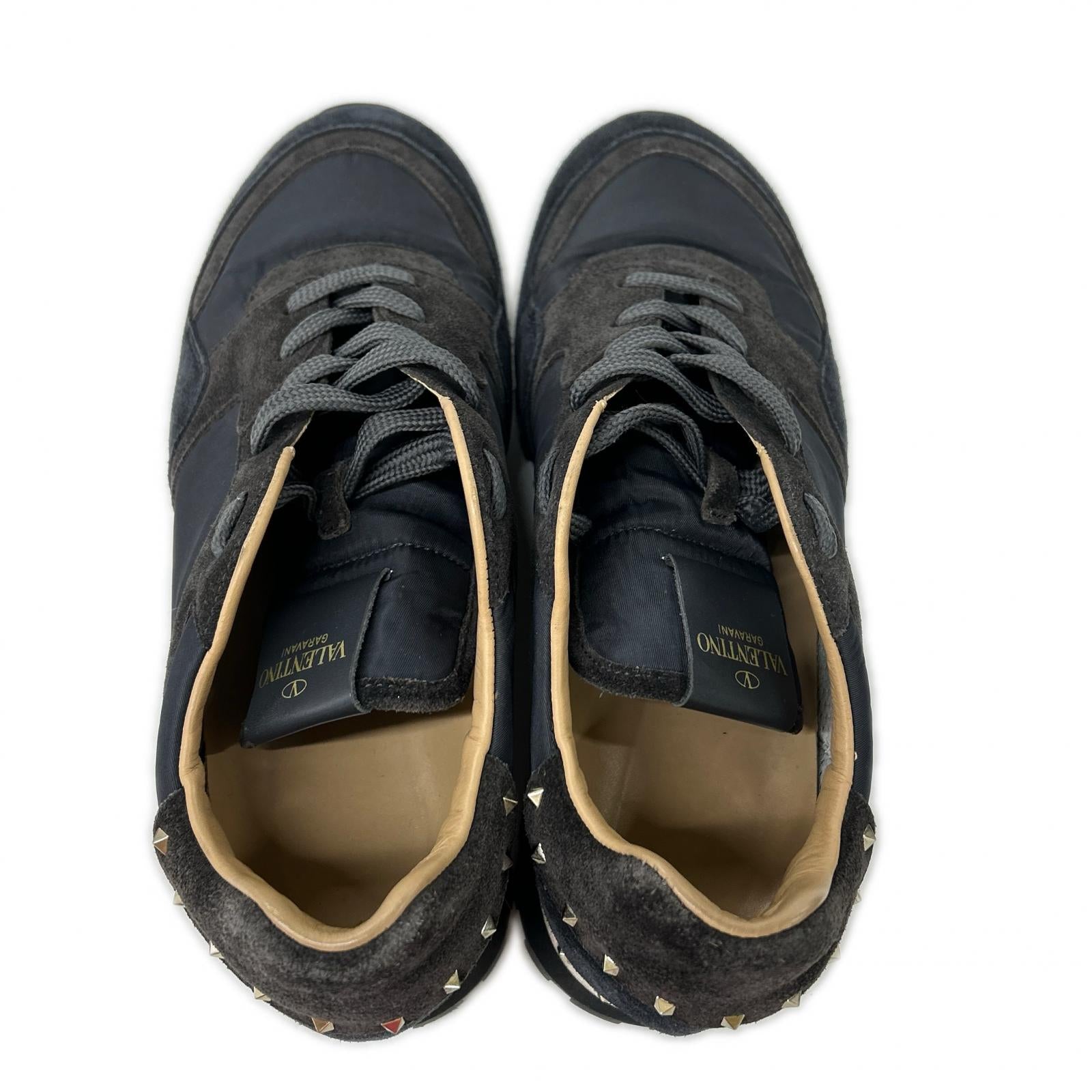 Valentino Garavani ヴァレンティノガラヴァーニ TL952Y0 ロックスタッズ スエード/ナイロン ローカット スニーカー シューズ