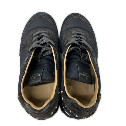 Valentino Garavani ヴァレンティノガラヴァーニ TL952Y0 ロックスタッズ スエード/ナイロン ローカット スニーカー シューズ