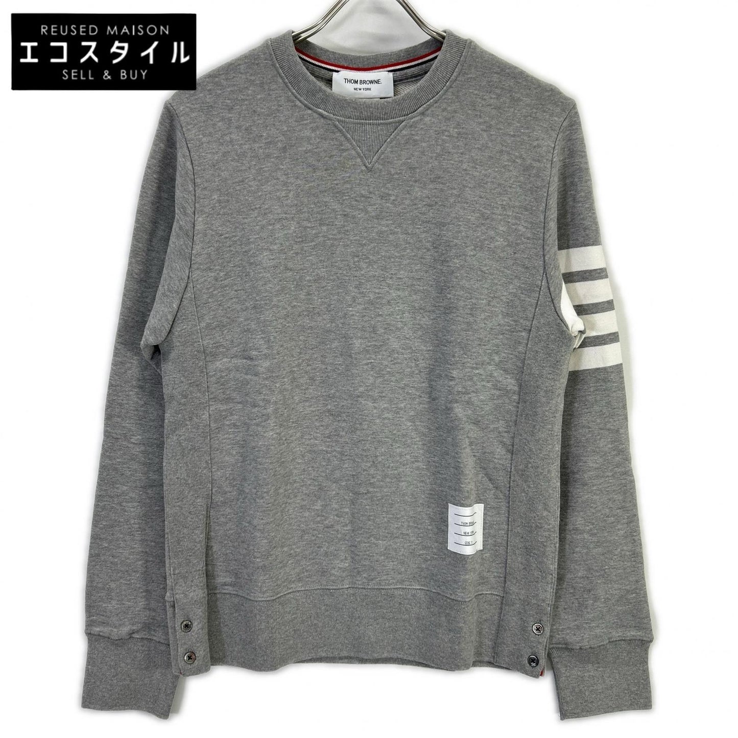 THOM BROWNE トムブラウン MJT021H-00535068 クラシック ループバック 4BARスウェットシャツ トップス