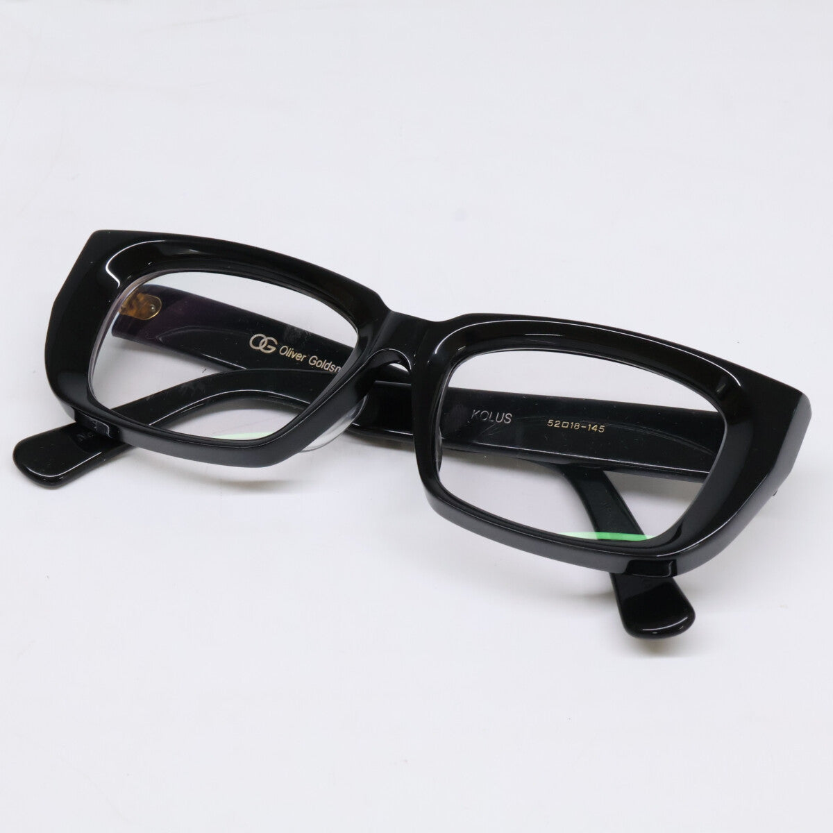 OLIVER GOLDSMITH オリバーゴールドスミス KOLUS スクエアシェイプ セルフレーム アイウェア 眼鏡
