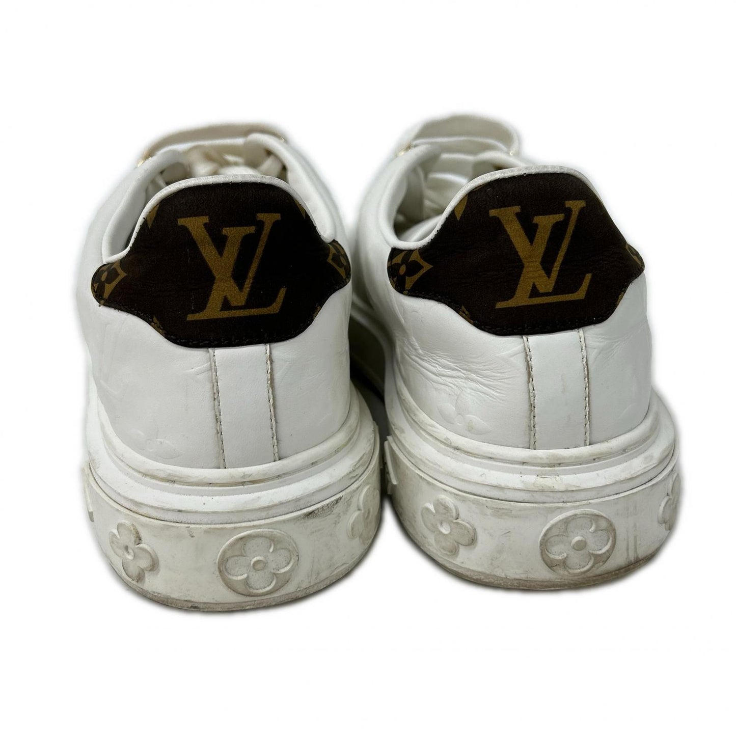 LOUIS VUITTON ルイヴィトン タイムアウトライン モノグラムパターンレザー スニーカー シューズ