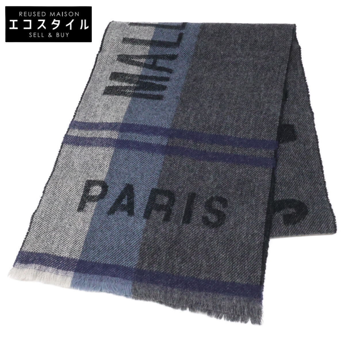 LOUIS VUITTON 408793 logo cashmere-blend scarf