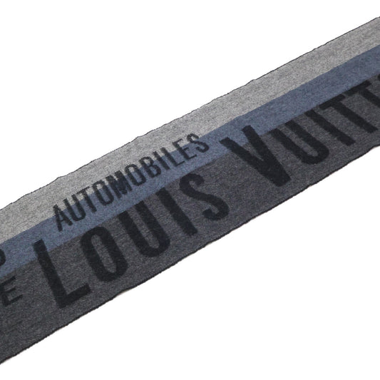 LOUIS VUITTON ルイヴィトン 408793 ロゴ入り カシミヤ混 マフラー