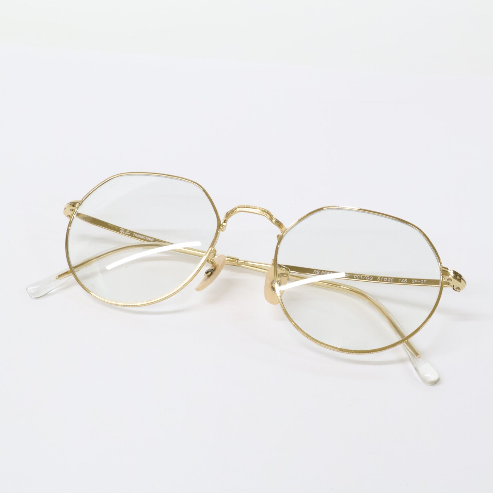 Ray-Ban レイバン 【美品】RB3565 001/GG RAYBAN JACK ジャック メタルフレーム 眼鏡