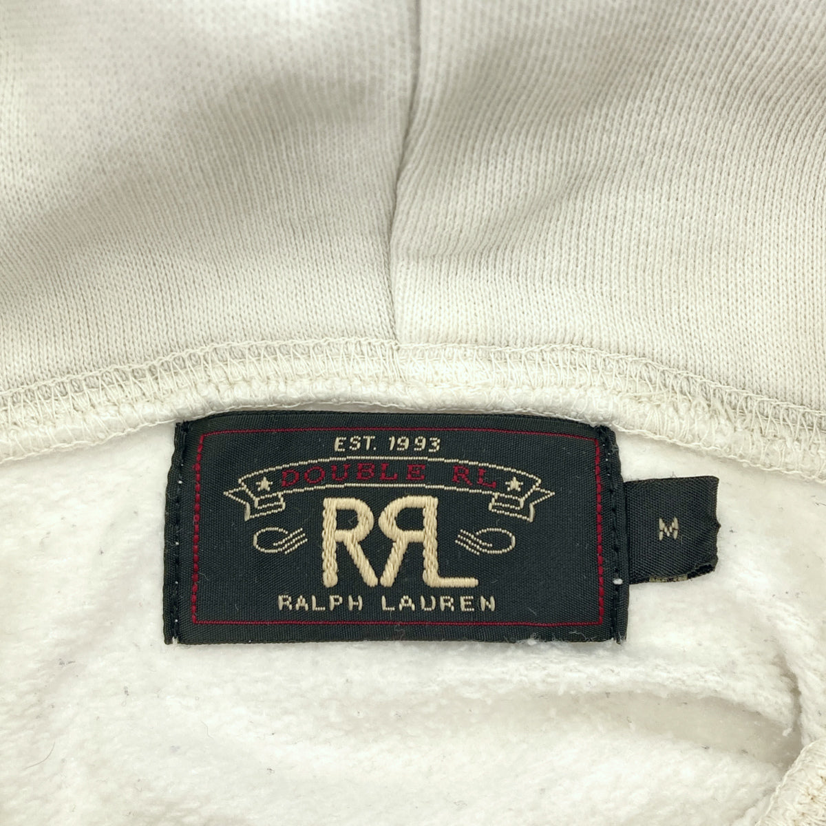 RRL Double RL Vintage-Processed Needle-Punched Sweatshirt Hoodie Top