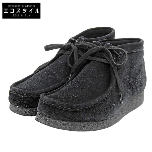 Clarks クラークス 美品 WallabeeEVO Btワラビーエヴォブーツ シューズ メンズ ダークネイビー 6 1/2 シューズ