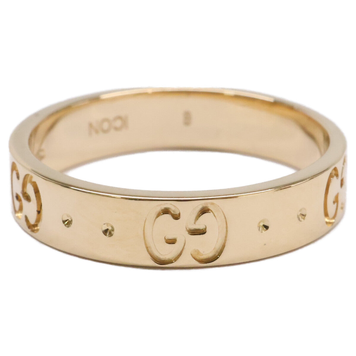 GUCCI グッチ 仕上げ済み K18 GGアイコン スリム リング 指輪