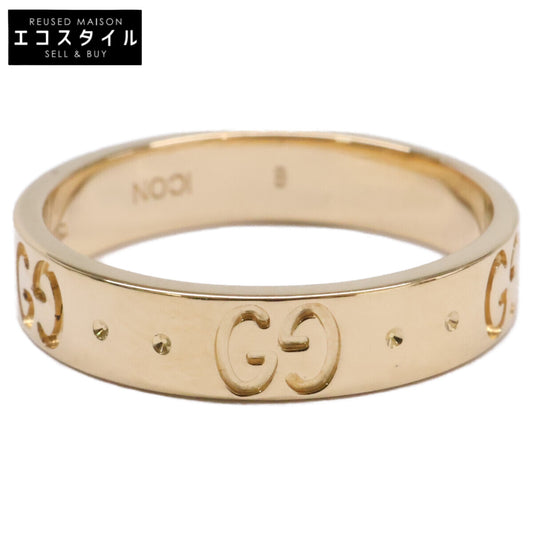 GUCCI グッチ 仕上げ済み K18 GGアイコン スリム リング 指輪