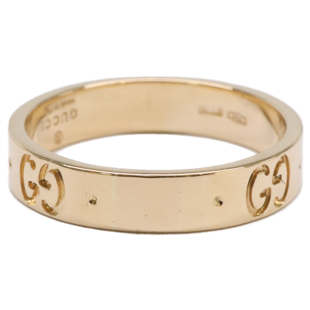 GUCCI グッチ 仕上げ済み K18 GGアイコン スリム リング 指輪