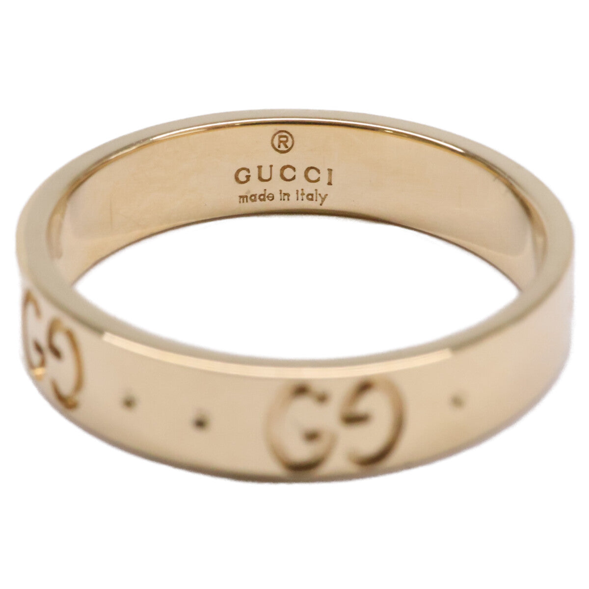GUCCI グッチ 仕上げ済み K18 GGアイコン スリム リング 指輪
