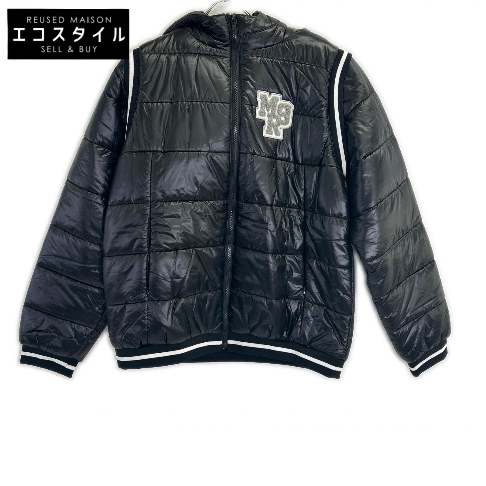 MIRROR9 black 2-way play padding jacket jacket