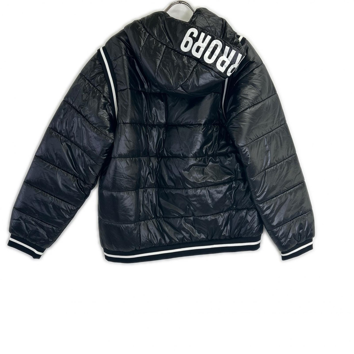 MIRROR9 black 2-way play padding jacket jacket