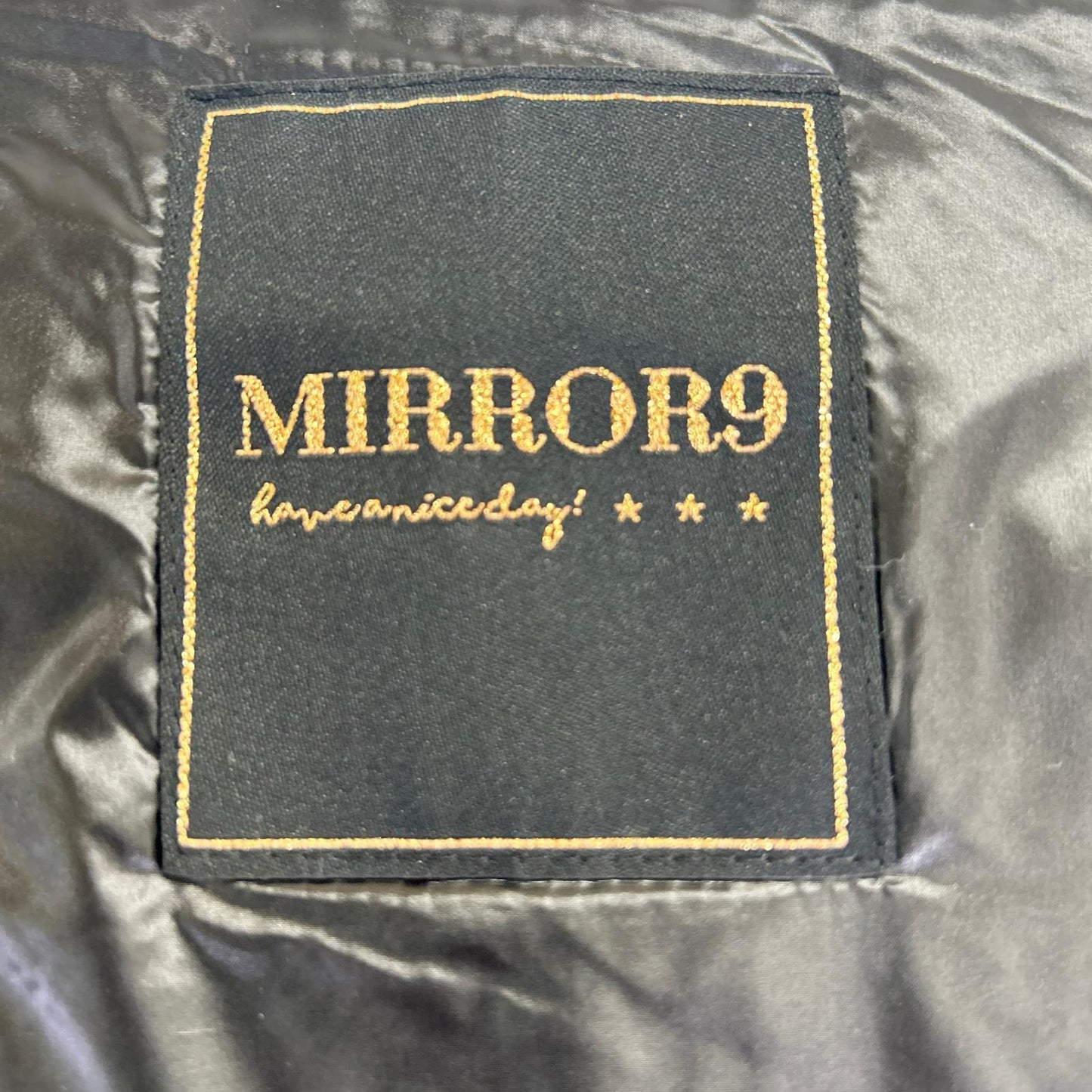MIRROR9 black 2-way play padding jacket jacket