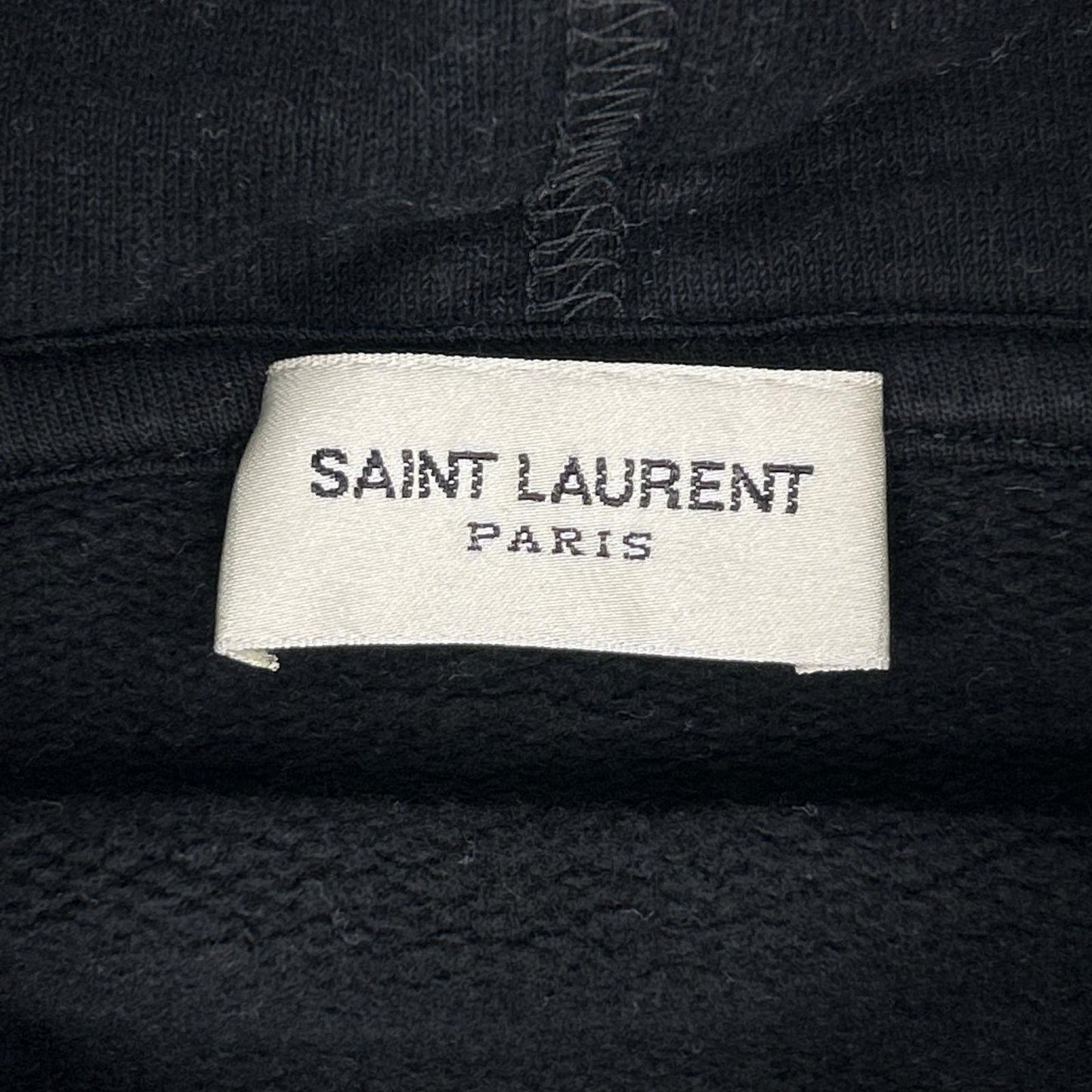 YvesSaintLaurent Yves Saint Laurent 677263 signature flocked-logo hoodie top