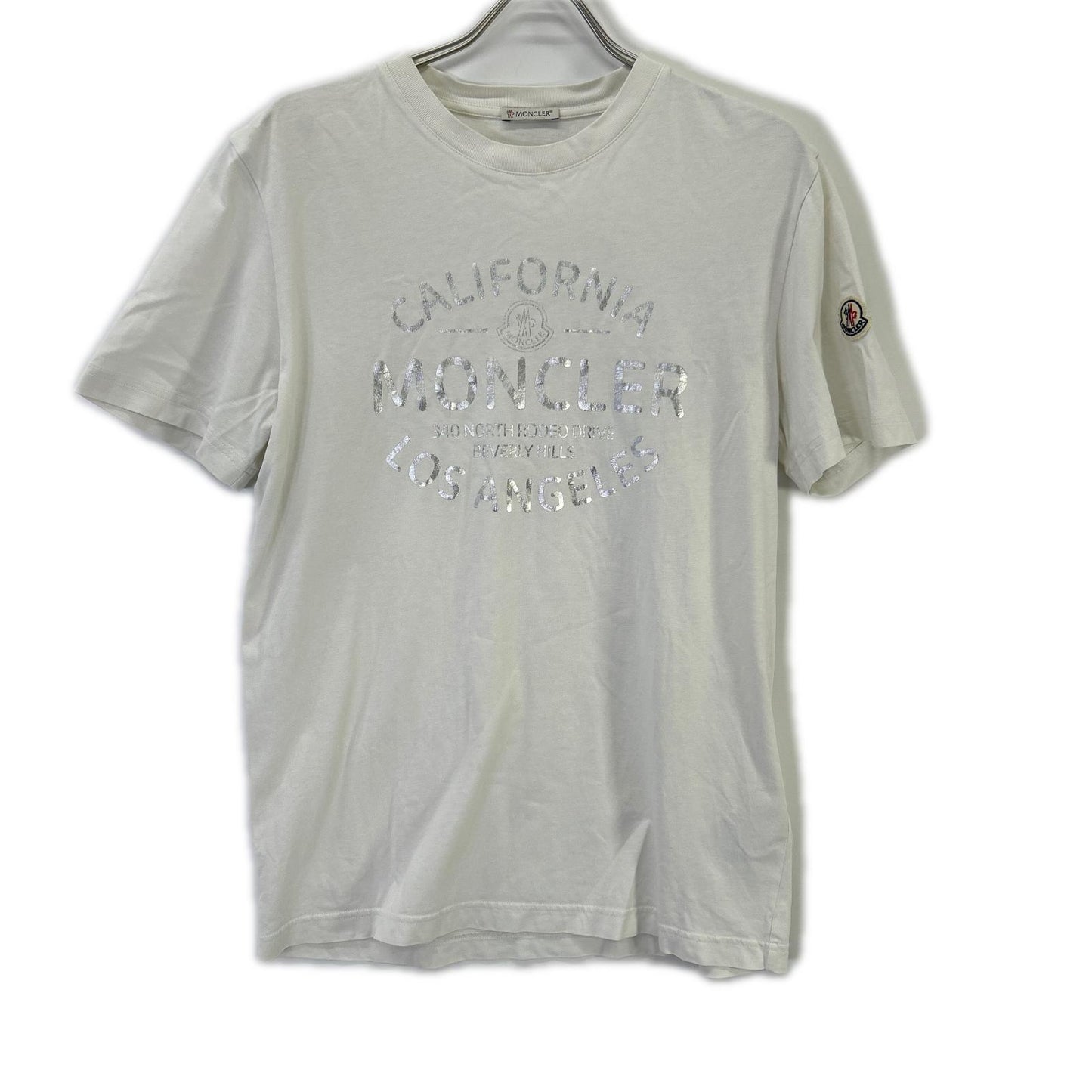 MONCLER モンクレール 23年製 メタリックフロントロゴ Tシャツ トップス