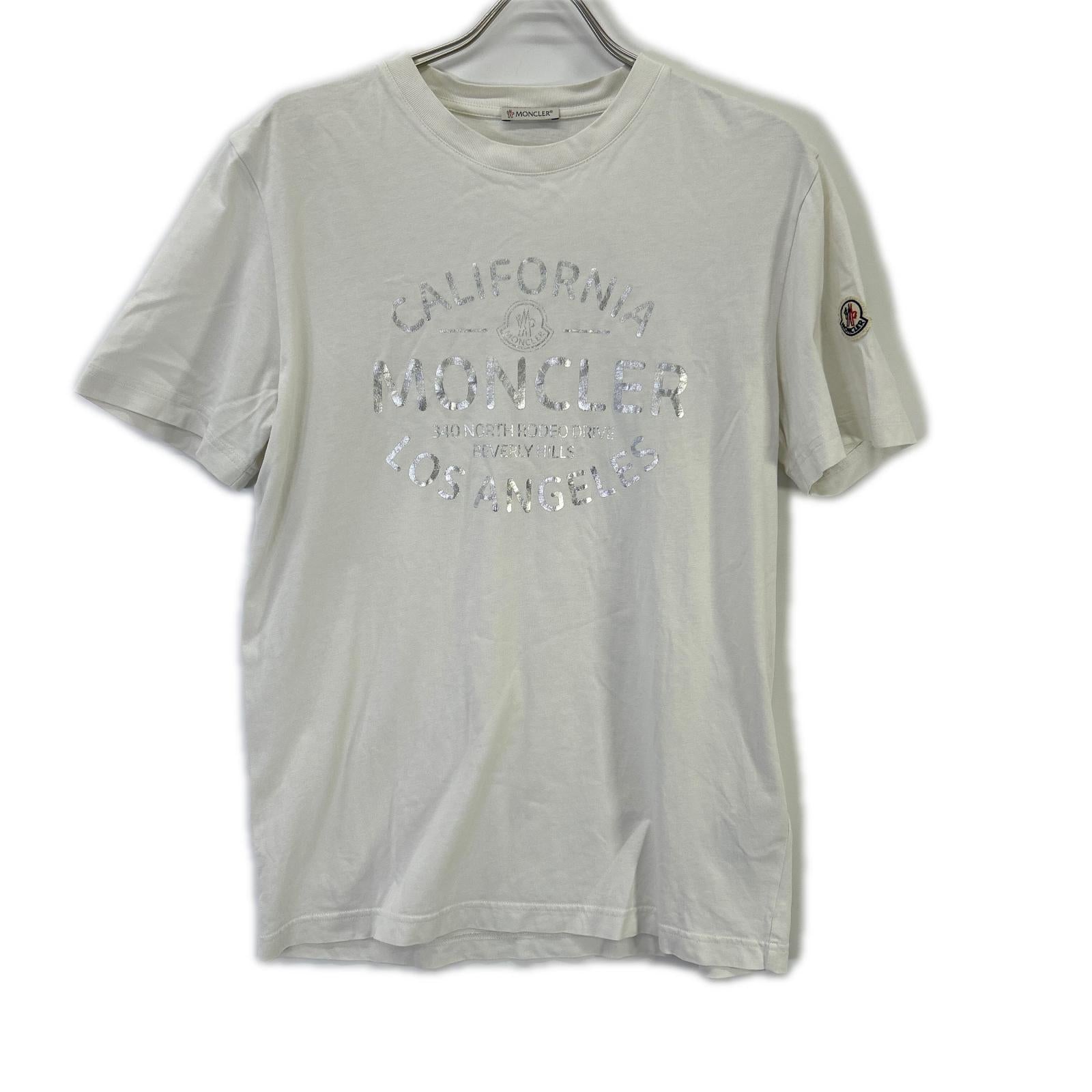 MONCLER モンクレール 23年製 メタリックフロントロゴ Tシャツ トップス