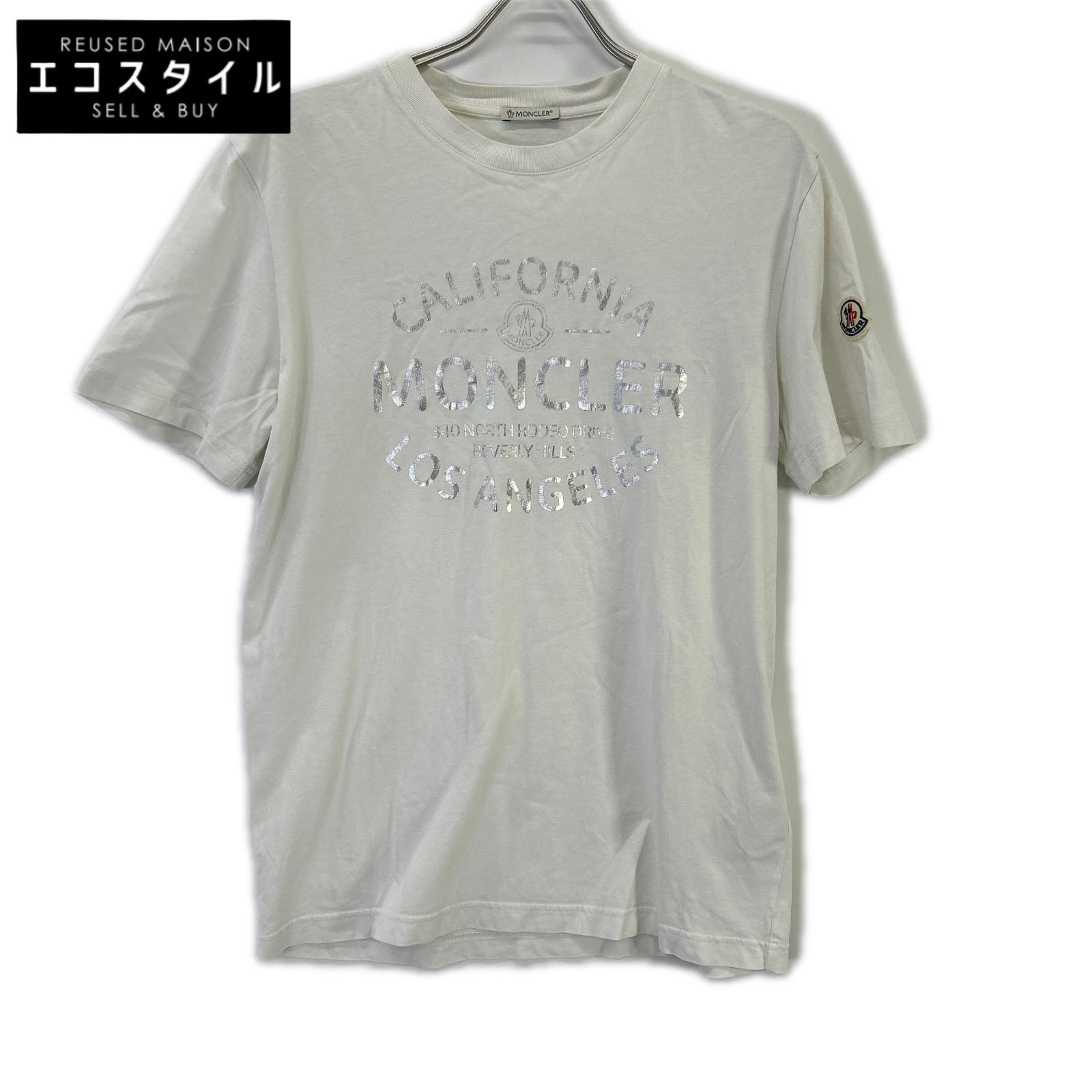 MONCLER モンクレール 23年製 メタリックフロントロゴ Tシャツ トップス