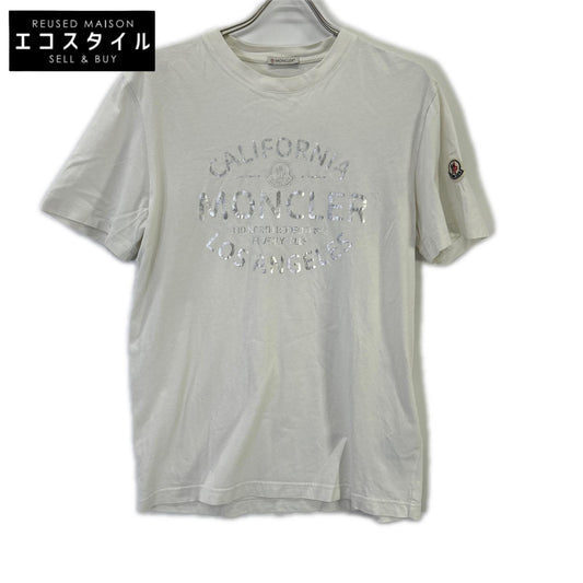 MONCLER モンクレール 23年製 メタリックフロントロゴ Tシャツ トップス