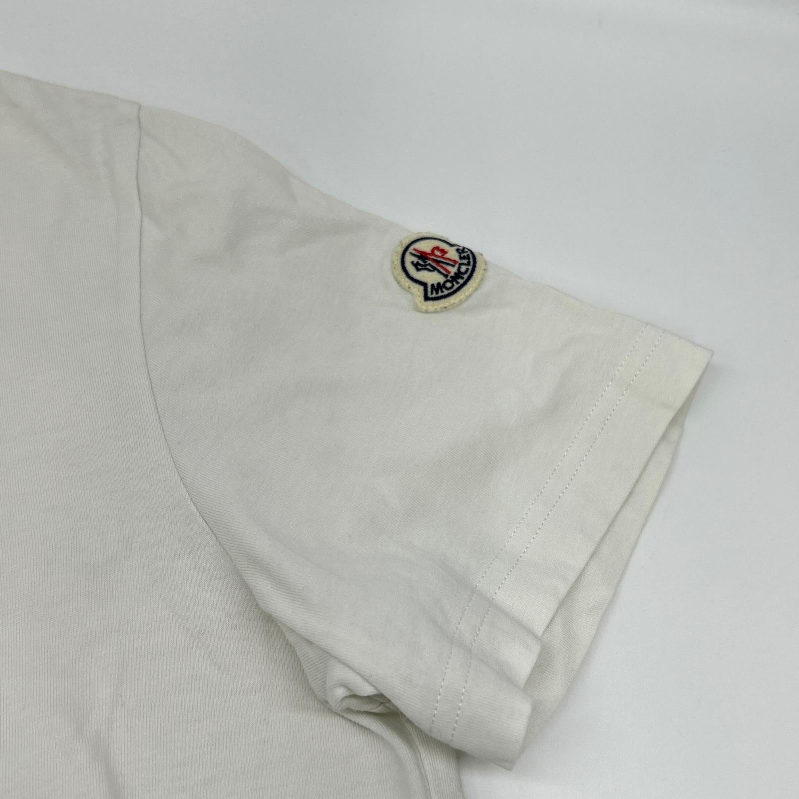 MONCLER モンクレール 23年製 メタリックフロントロゴ Tシャツ トップス
