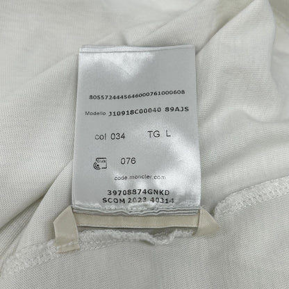 MONCLER モンクレール 23年製 メタリックフロントロゴ Tシャツ トップス
