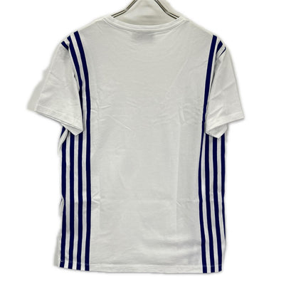 MAISON KITSUNE メゾンキツネ ホワイト サイドストライプTシャツ トップス