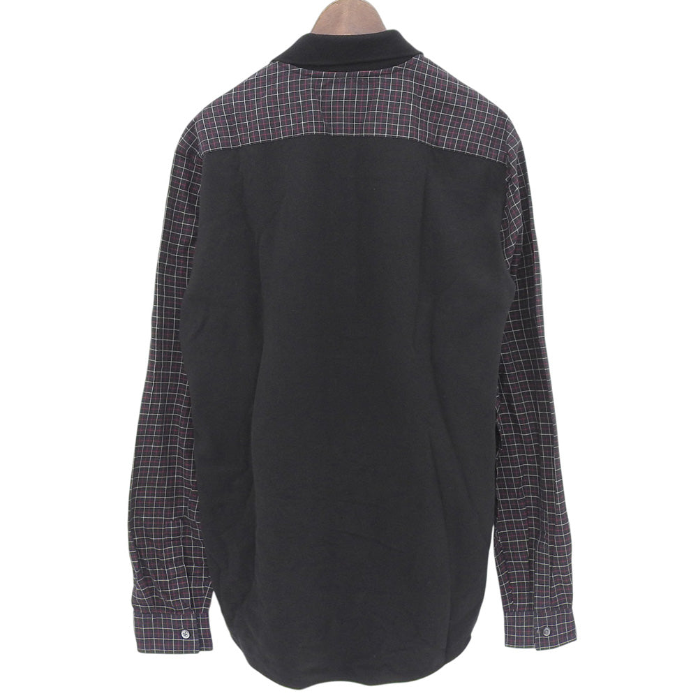 McQ Alexander McQueen マックキュー チェック 長袖 シャツ ロゴ刺繍 トップス メンズ ネイビー 50 290451 RX512 トップス