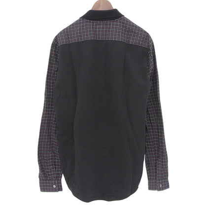 McQ Alexander McQueen マックキュー チェック 長袖 シャツ ロゴ刺繍 トップス メンズ ネイビー 50 290451 RX512 トップス