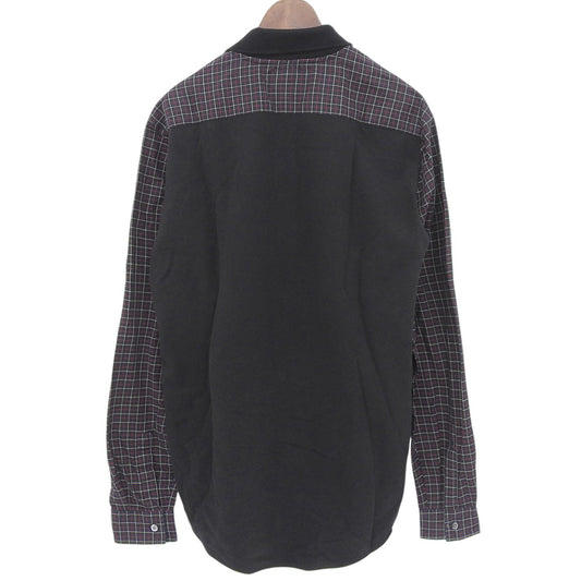 McQ Alexander McQueen McQ checked long-sleeve shirt with embroidered logo tops men's navy 50 290451 RX512 tops